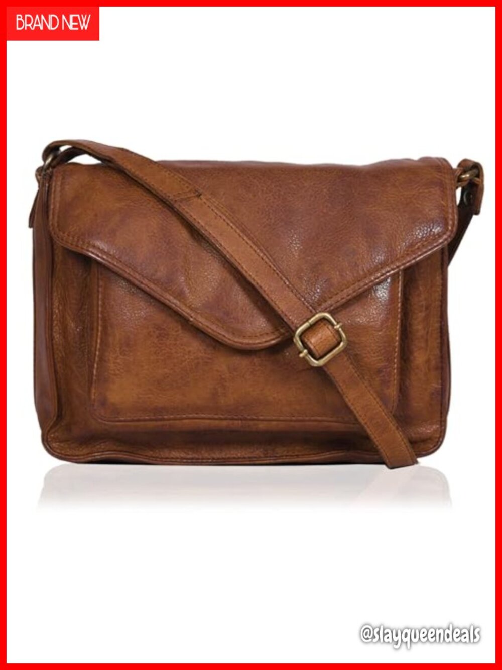 Genuine Leather Crossbody Purse for Women, Shoulder Bag